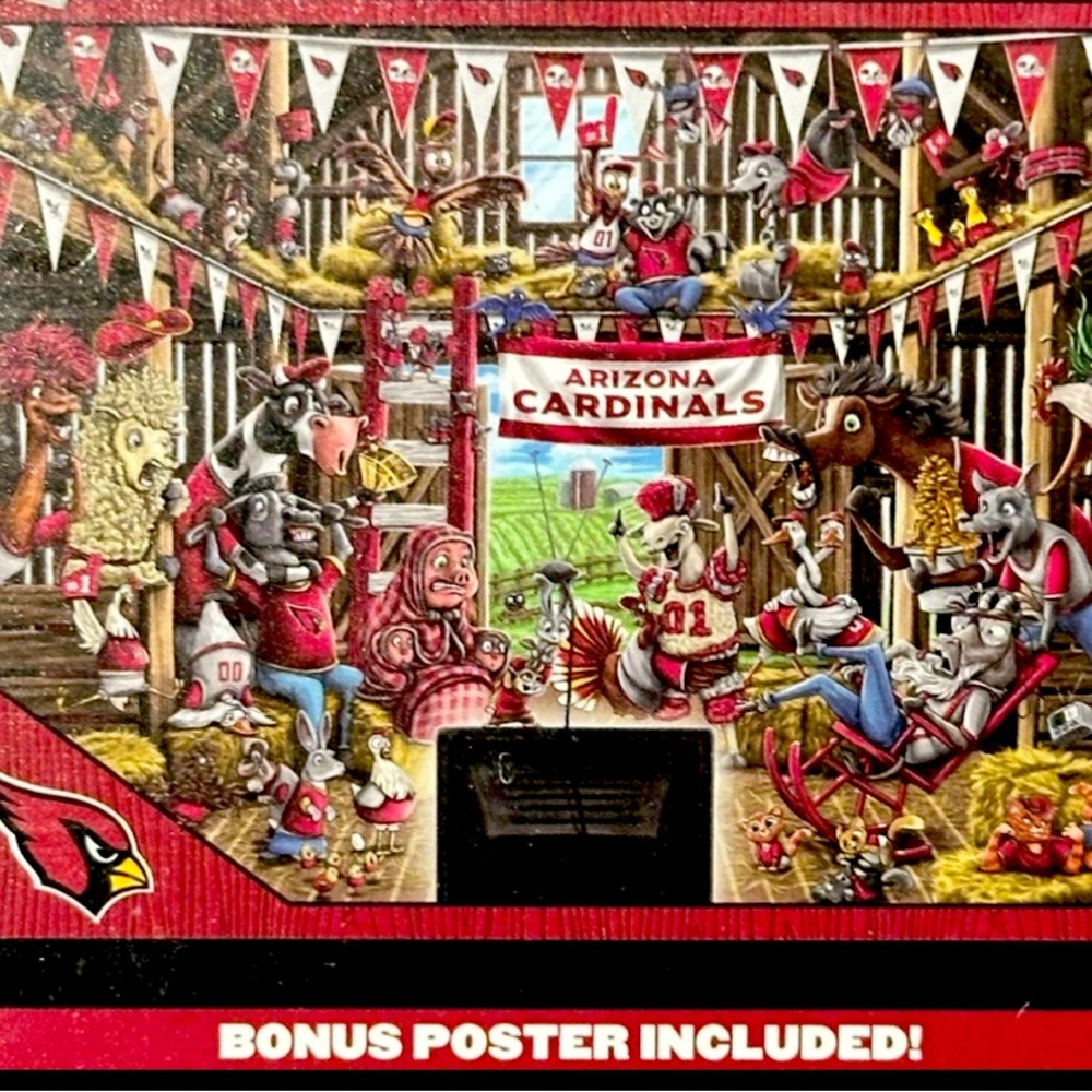 NIB NFL AZ Cards ‘Barnyard Fans’ Puzzle